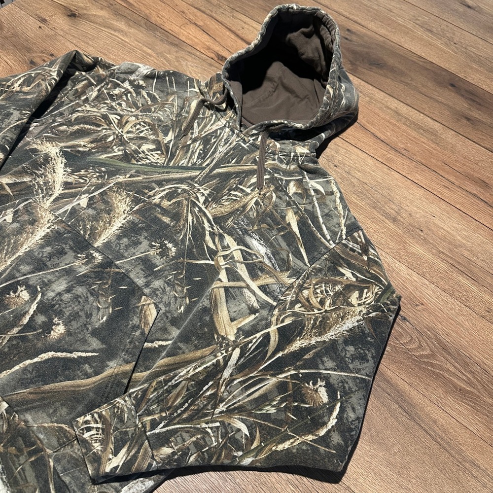 Hardcore Camo Reed Grass Pullover Hoodie Mens‎ XL